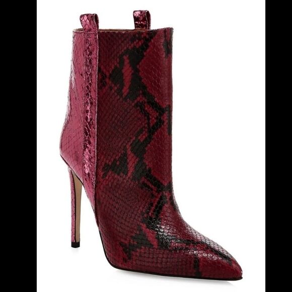Paris Texas Metallic Snakeskin-Embossed Booties Us 6 $565 - Picture 2 of 9